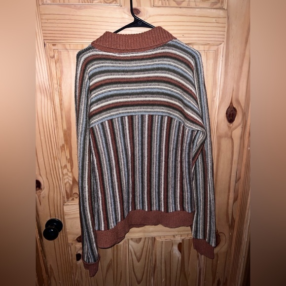 Vintage Robert Bruce Size Large Cardigan Sweater Tan USA-retro - Picture 5 of 7